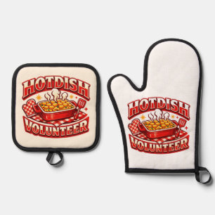 HOTDISH Volunteer Oven Mitt & Pot Holder Set