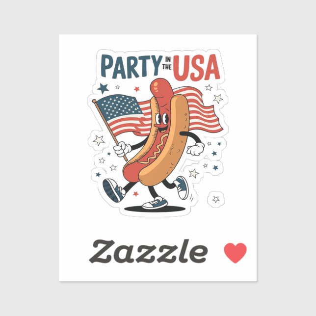 Hotdog 4th of July fireworks Independence Day (Sheet)