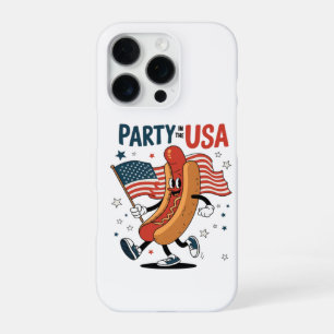 Hotdog 4th of July fireworks Independence Day iPhone 16 Pro Case