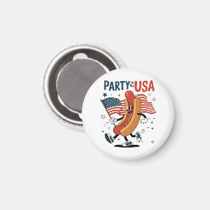 Hotdog 4th of July fireworks Independence Day Magnet