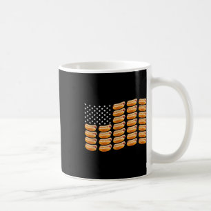 Hotdog American Flag July 4th Patriotic Summer Bbq Coffee Mug