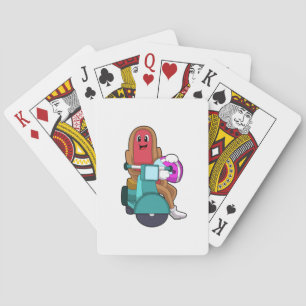 Hotdog as Biker with Scooter.PNG Playing Cards