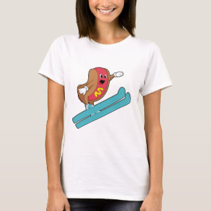 Hotdog as Ski jumper with Ski.PNG T-Shirt