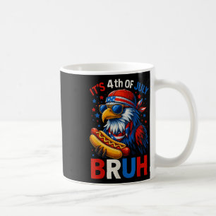 Hotdog Bruh 4th Of July Boys Kids Fourth Of July B Coffee Mug