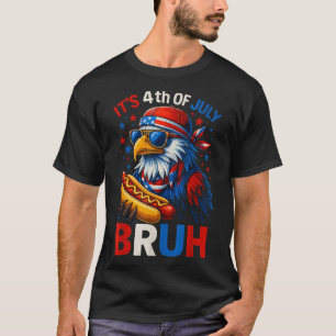 Hotdog Bruh 4th Of July Boys Kids Fourth Of July B T-Shirt