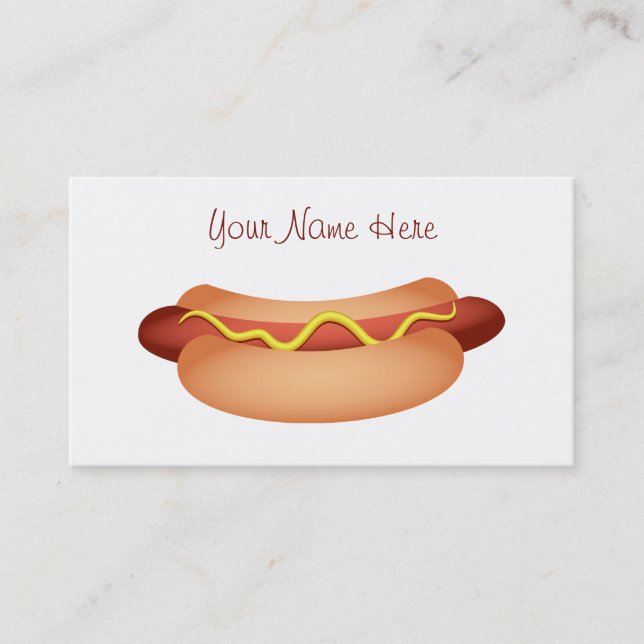Hotdog Business Card (Front)