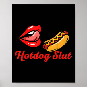 Hotdog Funny Food Pun Lover Graphic Poster