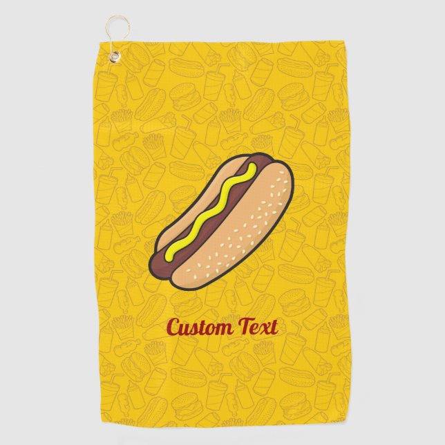 Hotdog Golf Towel (Front)