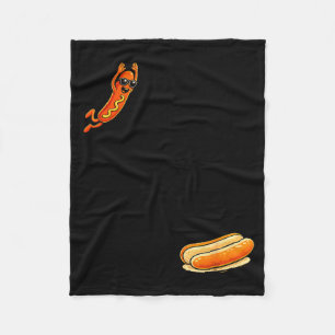 Hotdog high dive funny diving hot dog Hotdog high Fleece Blanket