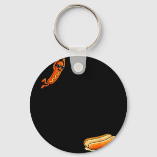 Hotdog high dive funny diving hot dog Hotdog high  Key Ring