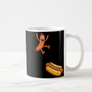 Hotdog high dive funny meme coffee mug