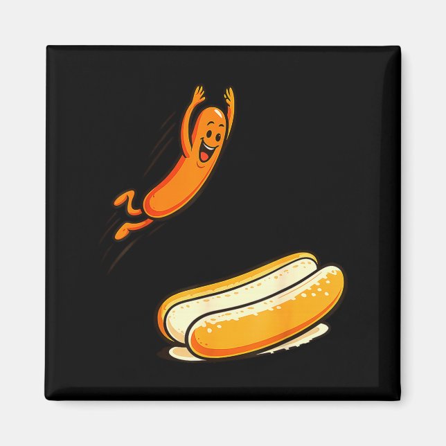 Hotdog high dive  magnet (Front)