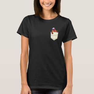 Hotdog In A Pocket Sliced Bun Grilled Sausage Food T-Shirt