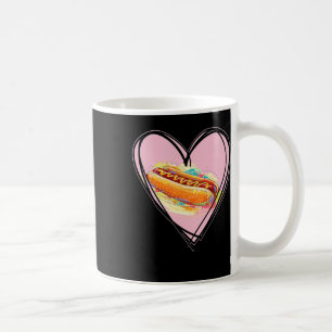 Hotdog Is My Valentine I Love Hot-dog I Heart Hotd Coffee Mug