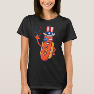 Hotdog It s Not 4th of July Until My Wiener Comes  T-Shirt