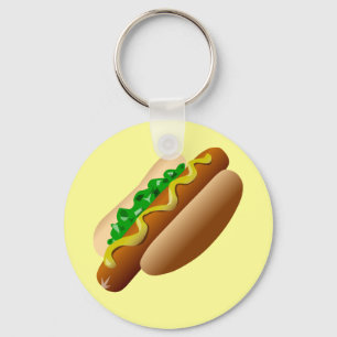 Hotdog Key Ring