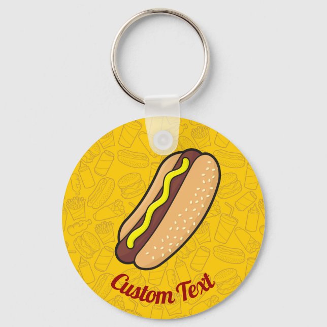 Hotdog Keychain (Front)