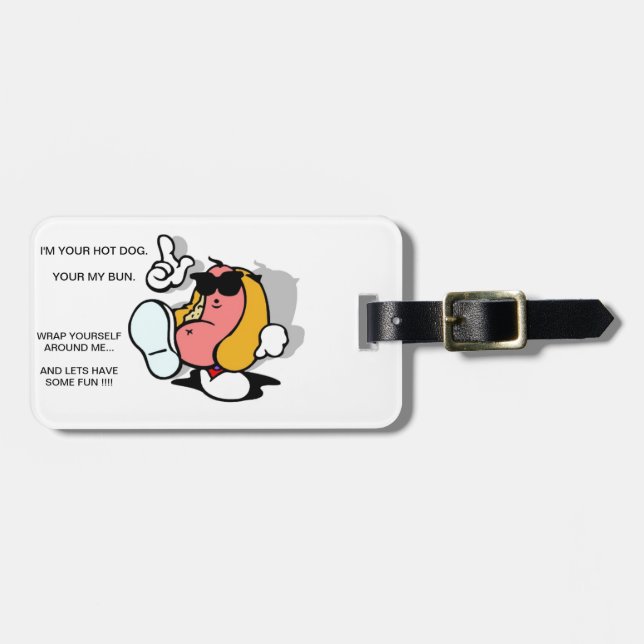 HOTDOG LUGGAGE TAG (Front Horizontal)