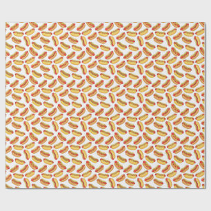 hotdog patterns wrapping paper