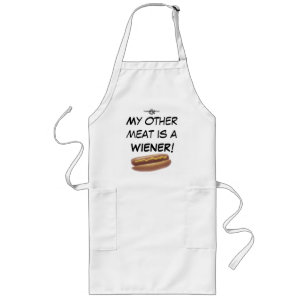 Hotdog, paw, My other meat is a WIENER!, THERAN... Long Apron