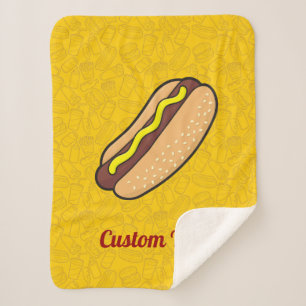 Hotdog Sherpa Blanket