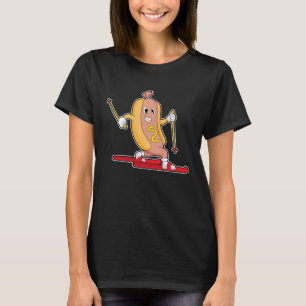 Hotdog Skier Ski Winter sports T-Shirt