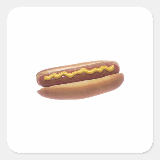 Hotdog Square Sticker (Front)