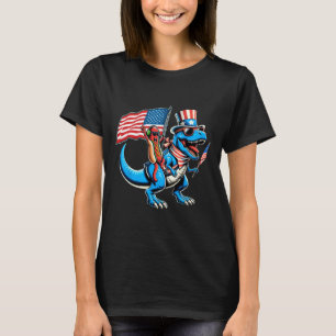 Hotdog Trex Dinosaur 4th Of July Amerisaurus Toddl T-Shirt