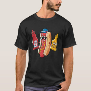 Hotdog Vendors Food Truck Catsup Mustard July 4th  T-Shirt