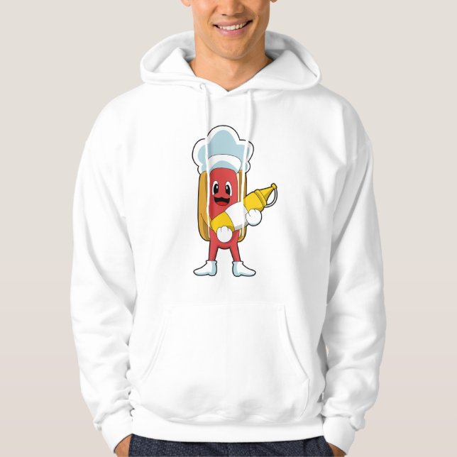 Hotdog with Mustard Hoodie (Front)