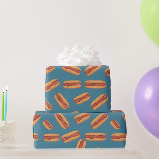 Hotdog Wrapping Paper Birthday Party Funny Gift (Party Gifts)