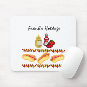 Hotdogs Ketchup Mustard Food  Mouse Pad! Pad