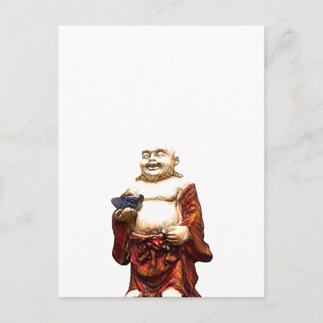Hotei Laughing Buddha Postcard (Front)