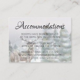 Hotel Accommodation Cards winter magical idyll
