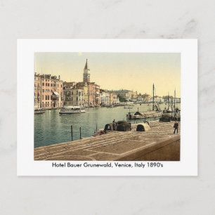 Hotel Bauer Grunewald, Venice, Italy 18... Postcard