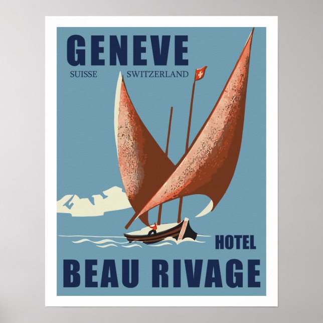 Hotel Beau Rivage (Geneva - Switzerland) Poster (Front)