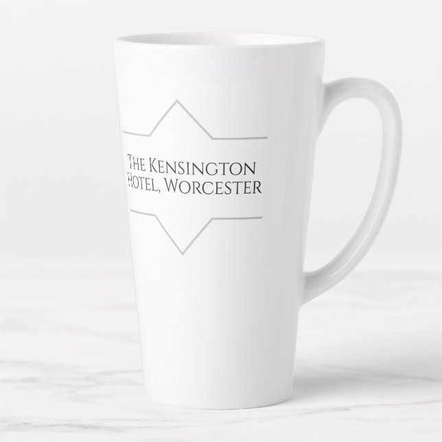 Hotel Branding on a Latte Mug (Right)