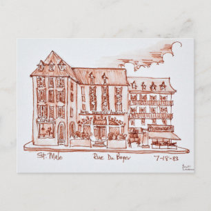 Hotel Brasserie Armoricaine   St. Malo, Brittany Postcard