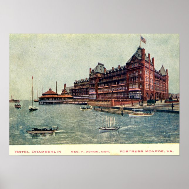Hotel Chamberlain, Fortress Monroe, VA Vintage Poster (Front)