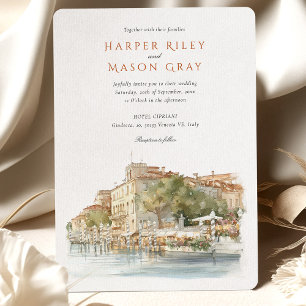 Hotel Cipriani Venice Italy Wedding Invitation