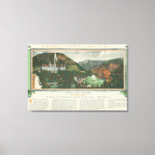 Hotel Colorado Brochure Canvas Print