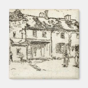 Hotel de la Promenade, Loches - Whistler - c1880.j Magnet