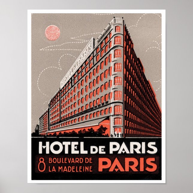 Hotel De Paris Poster (Front)