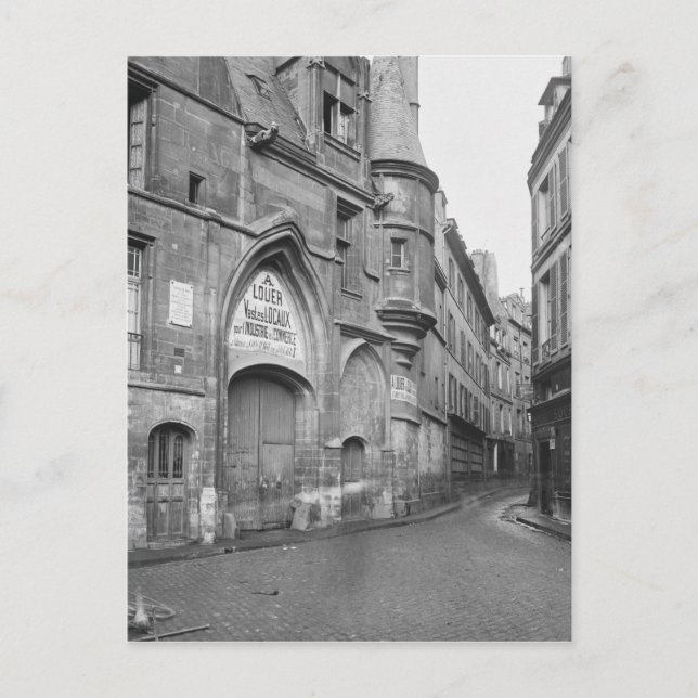 Hotel de Sens, late 19th century-early Postcard (Front)