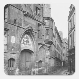 Hotel de Sens, late 19th century-early Square Sticker