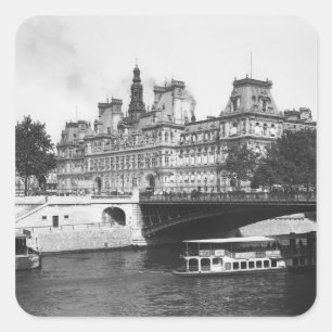 Hotel de Ville, 1882 Square Sticker