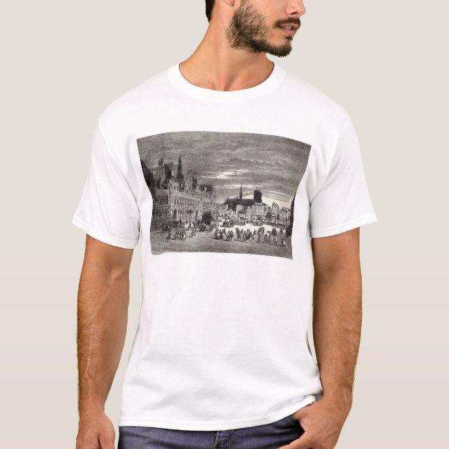 Hotel de Ville, Paris, 1847 T-Shirt (Front)