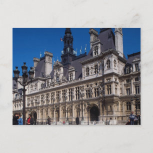 Hotel de Ville, Paris, France Postcard
