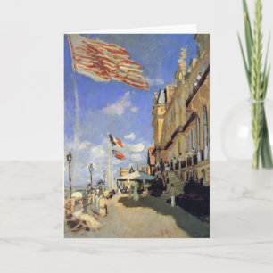 Hotel des Roches Noires, Trouville by Claude Monet Card