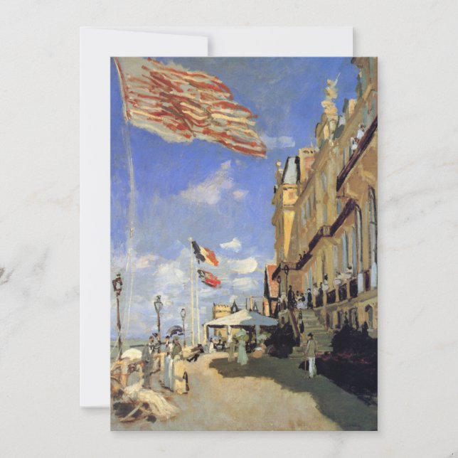 Hotel des Roches Noires, Trouville by Claude Monet Invitation (Front)